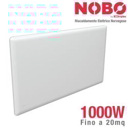 Norwegian electric radiator NOBO 1000W for spaces up to 20 m²