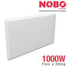 Radiatore elettrico NOBO 1000W - Calore efficiente fino a 20 m²