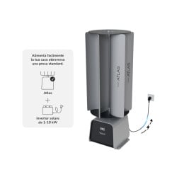 Generador Eólico Vertical Atlas 10 kW - Energía Sostenible