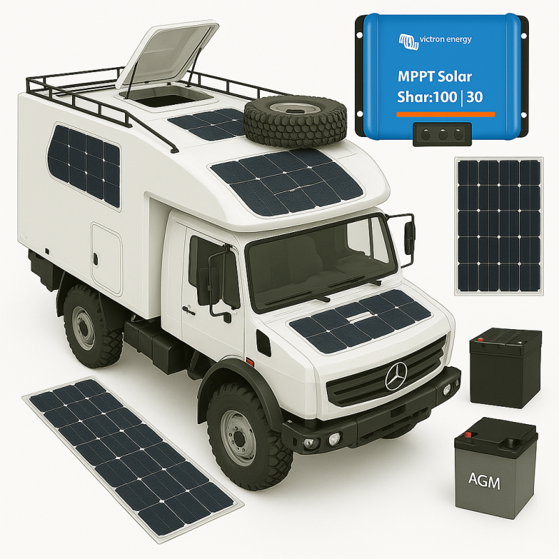 Kit fotovoltaico su misura per camper e van | mrwatt.eu Kit fotovoltaico su misura per camper e van | mrwatt.eu