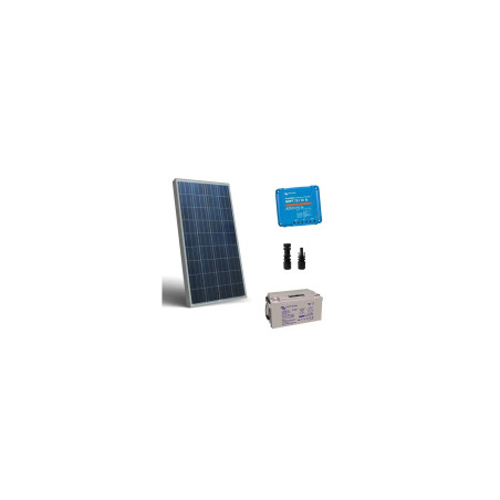 115W 12V Solar Kit with 60Ah AGM Battery and MPPT Controller