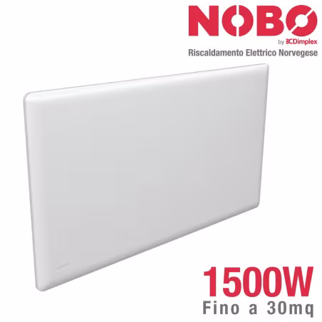 Radiateur électrique NOBO 1500W - Chaleur efficace jusqu'à 30 m²