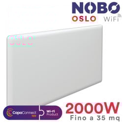 Radiatore NOBO OSLO WiFi 2000W - Calore smart per 35 m²