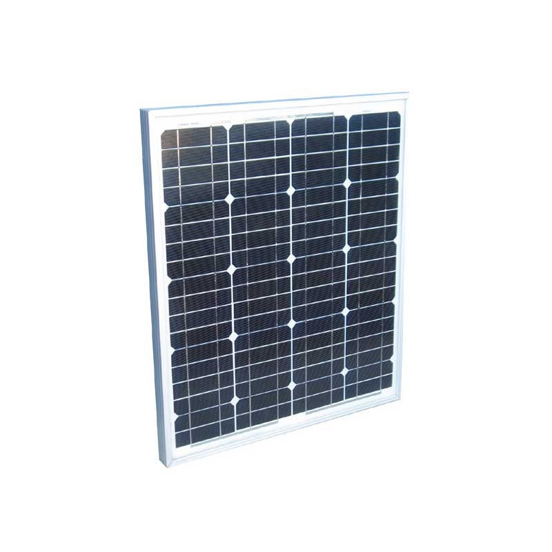Pannello Solare 50W 18V Monocristallino | Caricatore Per Campeggio, Barche, Camper E Auto | Cavo 3m | Clip Batteria