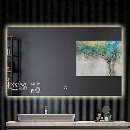 Smart Mirror BVF ADELING 100x60cm 350W with LED and Heating