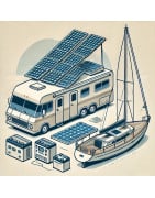 Photovoltaic kits for campers and boats - Mobile solar energy