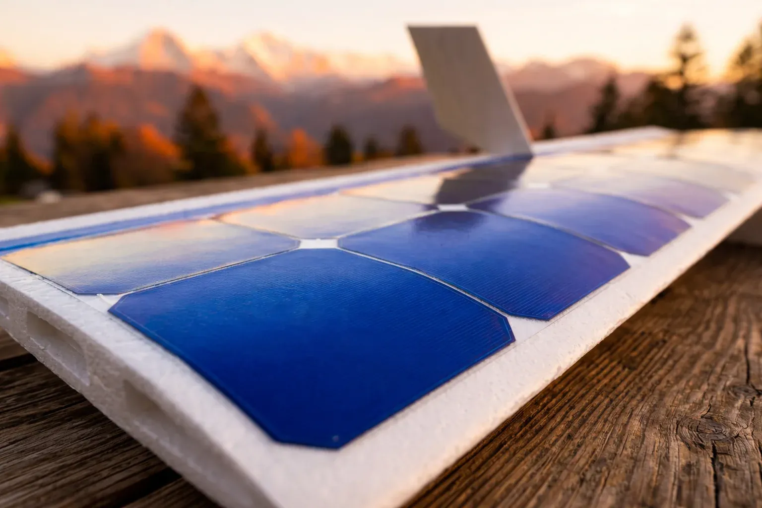 Celle sunpower montate su ala di drone