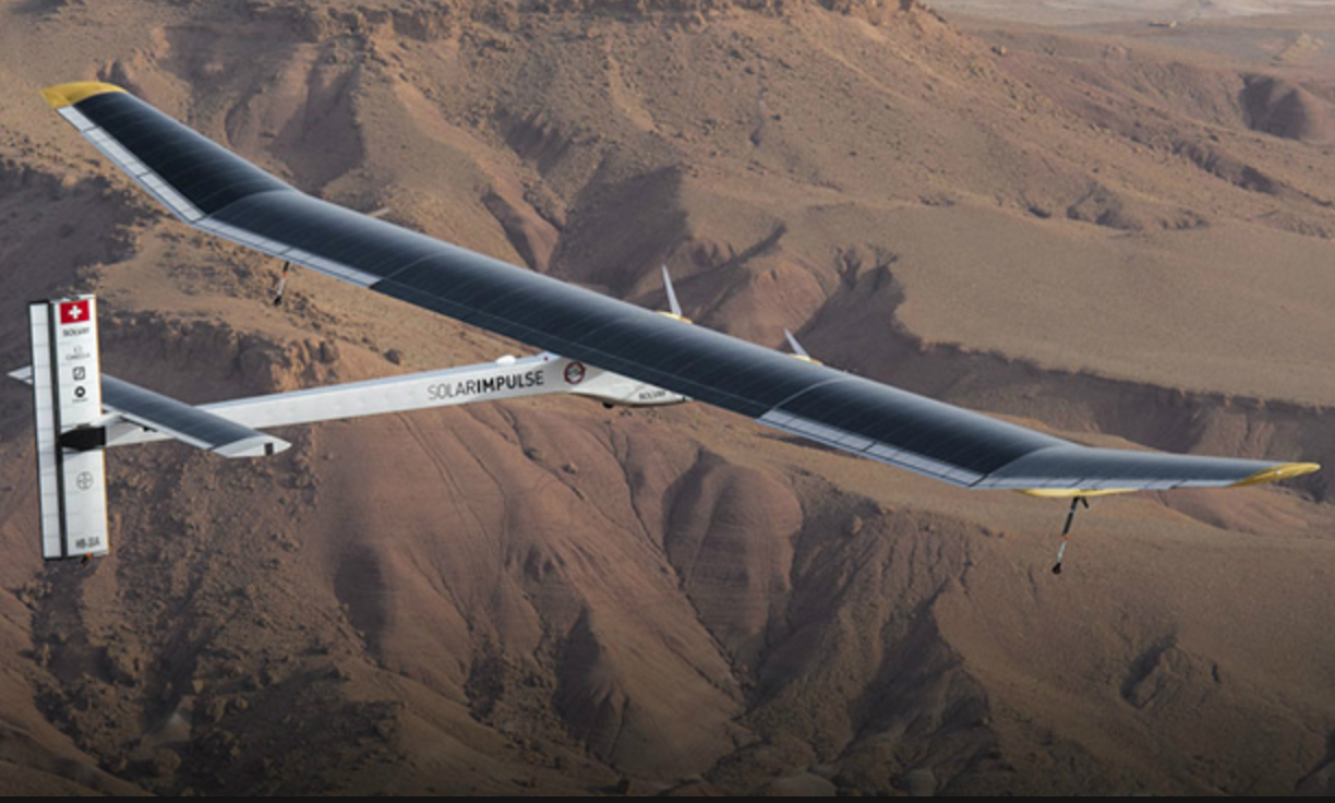 Solarflugzeug Solar Impulse mit SunPower Maxeon-Zellen